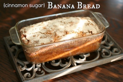 Cinnamon Sugar Banana Bread