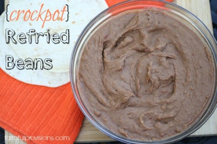 Crock Pot Refried Beans