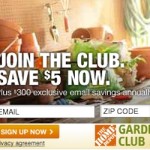 Home Depot Garden Club: $5 Off + $300 in Annual Coupons