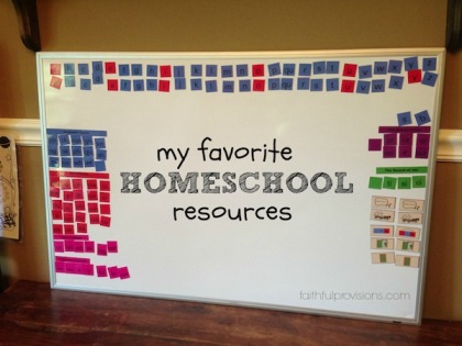 My Favorite Homeschool Resources