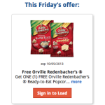 FREE Orville Popcorn at Kroger (Today Only!)