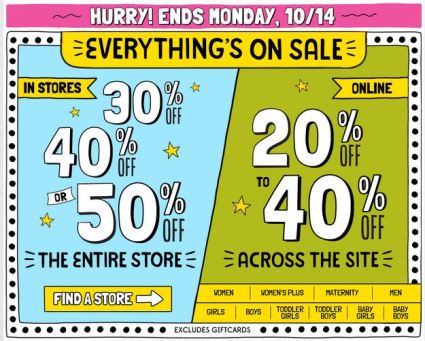 Old Navy Everything Sale