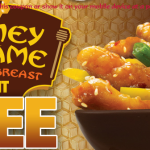 Reminder: Get Your Free Honey Sesame Chicken at Panda Express TODAY