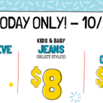 Old Navy: Jeans $8, Tees $5, Fleece $10 + Super Cash (Today Only)!