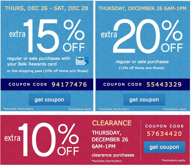Belk After Christmas Sale Extra 20 Off Until 1pm Today Only