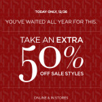 Banana Republic After Christmas Sale: Extra 50% Off Sale Styles – Today Only!