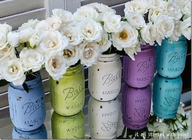 mason-jars-painted-distressed