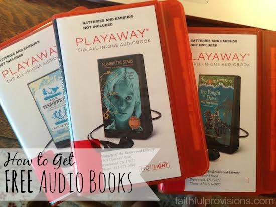 How to Get Free Audio Books | FaithfulProvisions.com