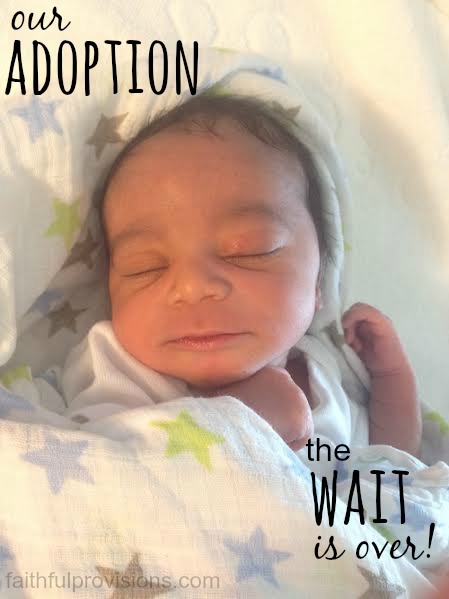 Our Adoption Journey: The Wait is Over | Faithful Provisions