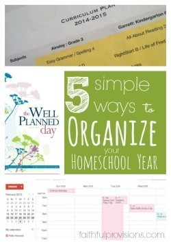 5 Simple Ways Organize Homeschool