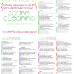 Free Spring Cleaning Checklist