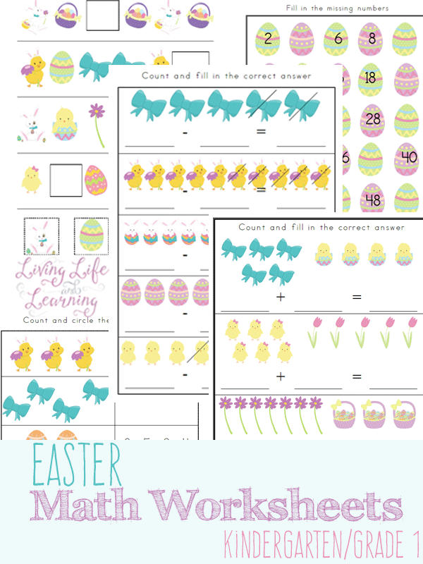 Free Printable Easter Themed Math Worksheets Faithful Provisions