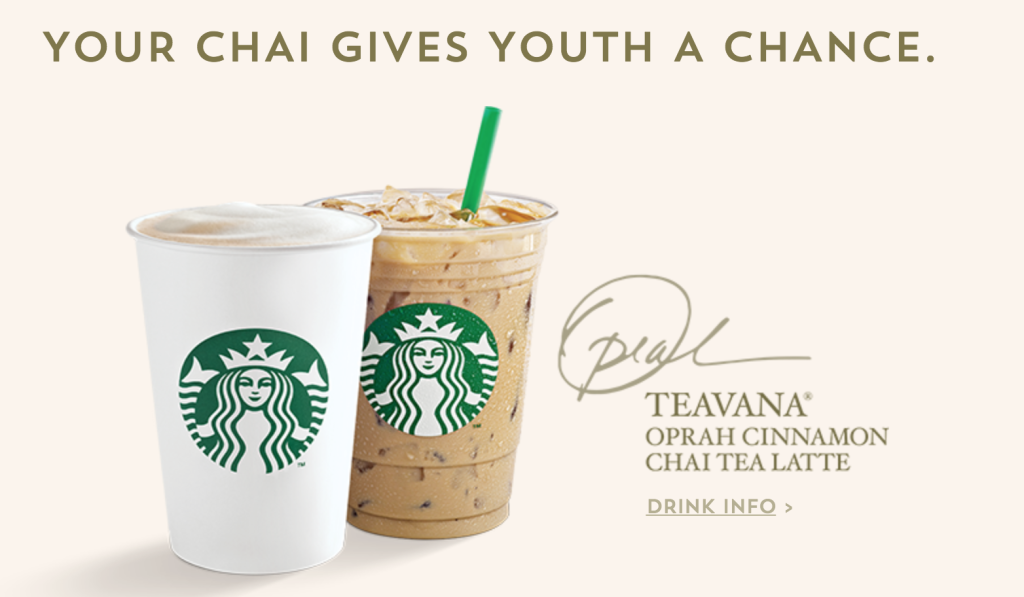 Starbucks Buy One, Get One Free Chai Tea Latte Faithful Provisions