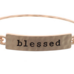 Stamped Phrase Bracelets $9.95