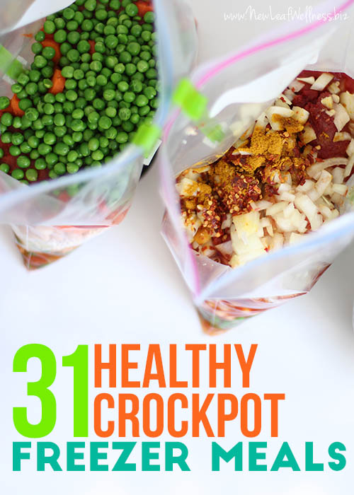 Healthy Crockpot Slow Cooker Freezer Meals