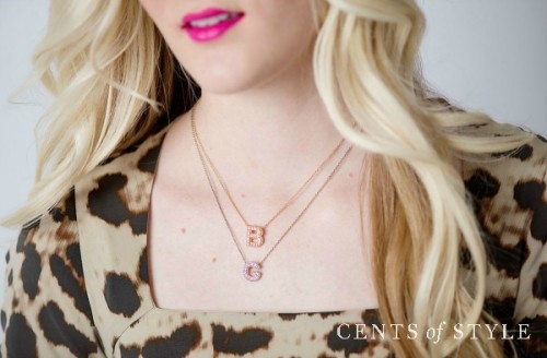 Cents of Style Monogram Initial Necklace