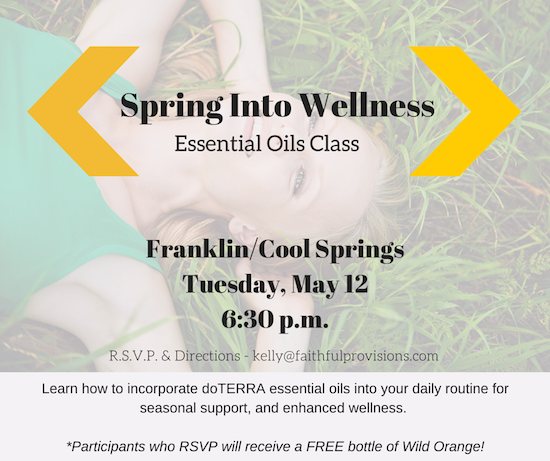 Essential Oils Class, doTERRA