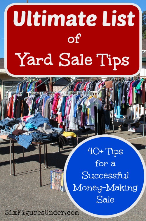 Yard Sale Tips