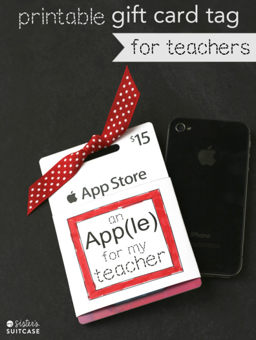 itunes gift card printable tag