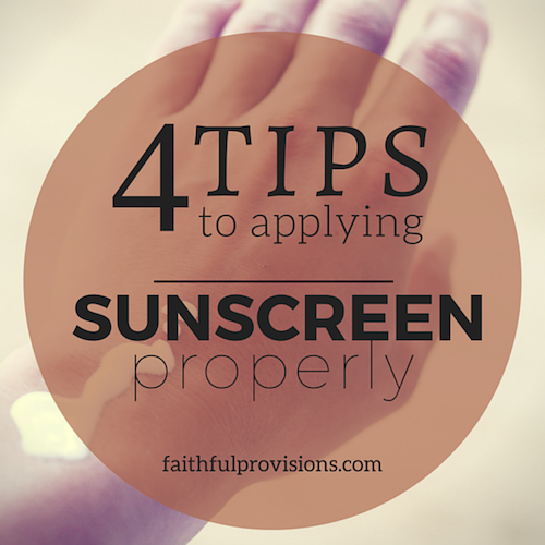 4 Tips to Apply Sunscreen Instagram