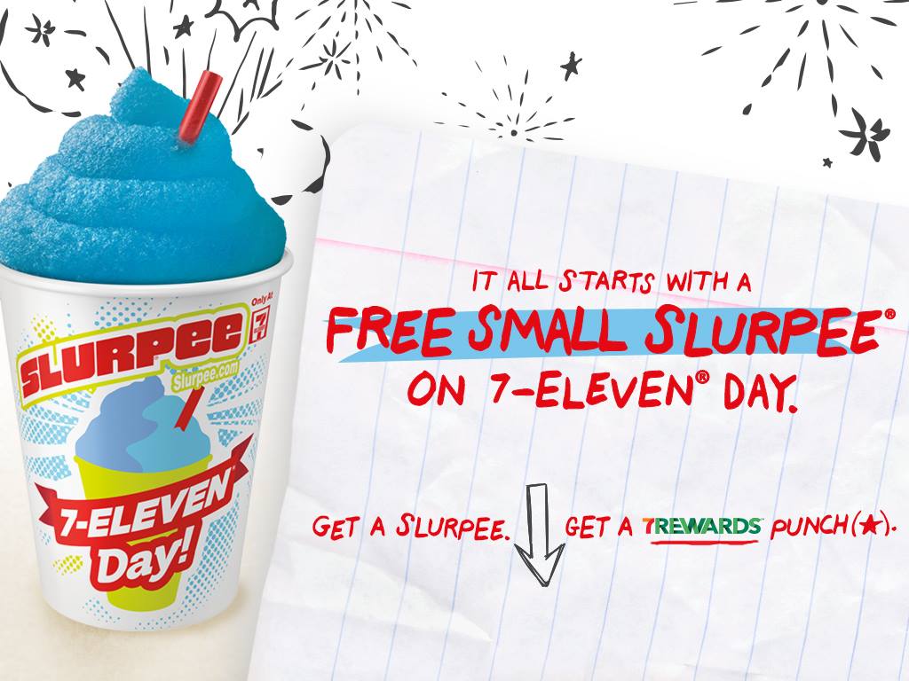 7Eleven FREE Slurpee Day Faithful Provisions