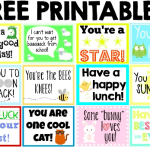 Free School Lunch Note Printables