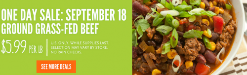 Whole Foods Grass Fed Beef Sale