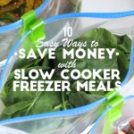 10 Easy Ways to Save Money with Slow Cooker Freezer Meals
