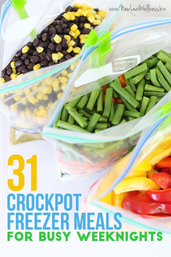 31 Crockpot Freezer Meals for Busy Weeknights
