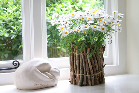 Twig Flower Pots