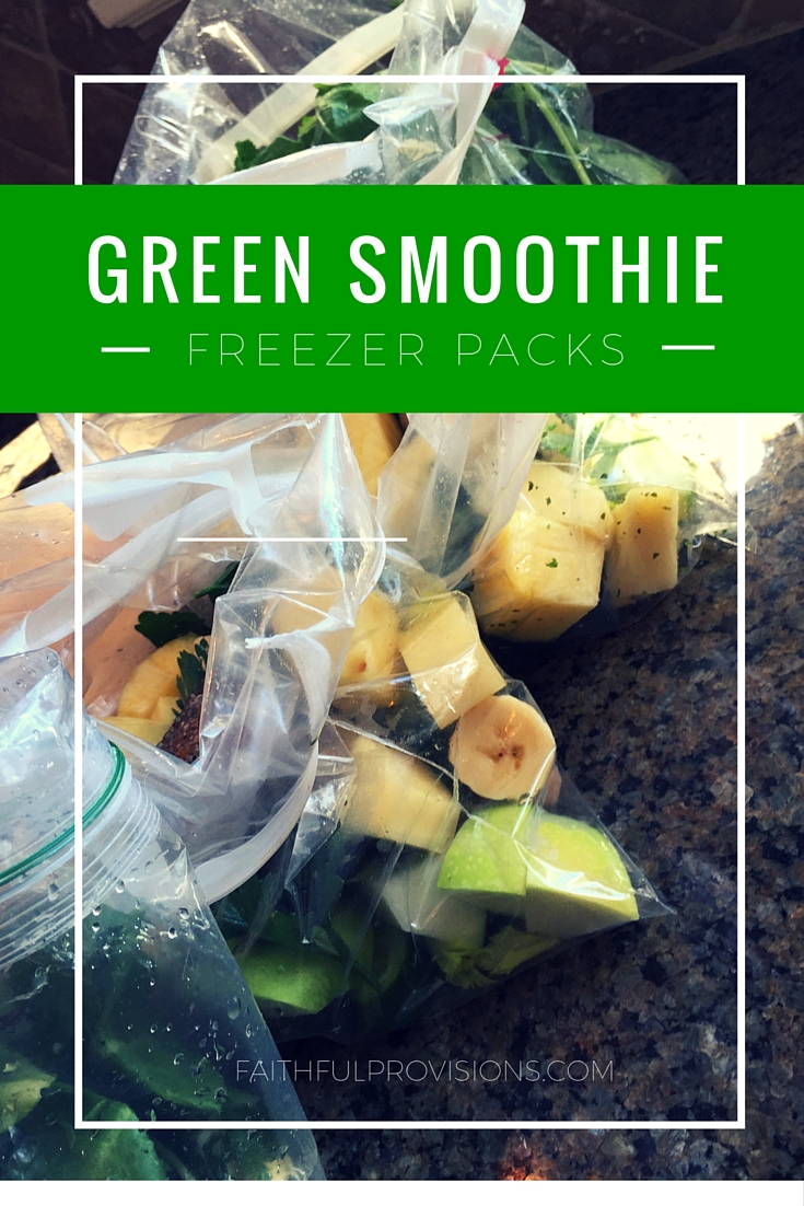 Green Smoothie Freezer Packs - Faithful Provisions