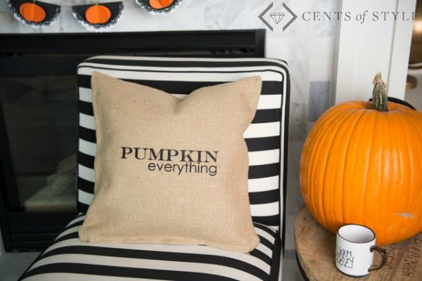 Fall Burlap Pillow Covers