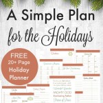 Free 20 Page  Holiday Planner