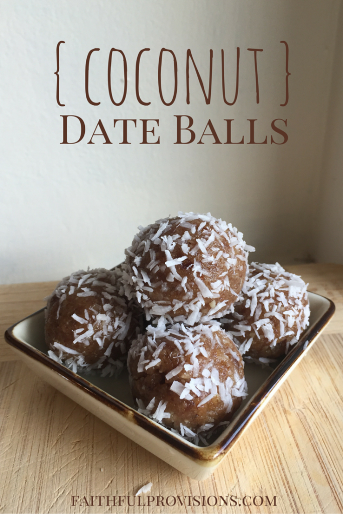 Coconut Date Balls