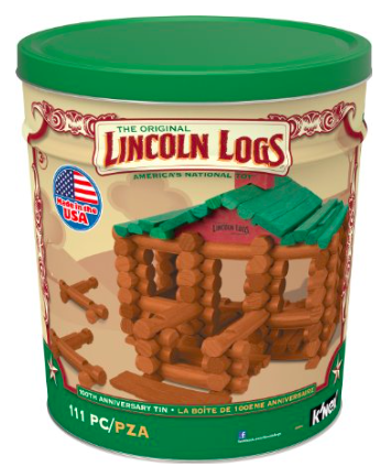 Lincoln Logs Tin Building Set