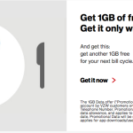 Verizon Customers: Get 1GB of FREE Data {Today Only}