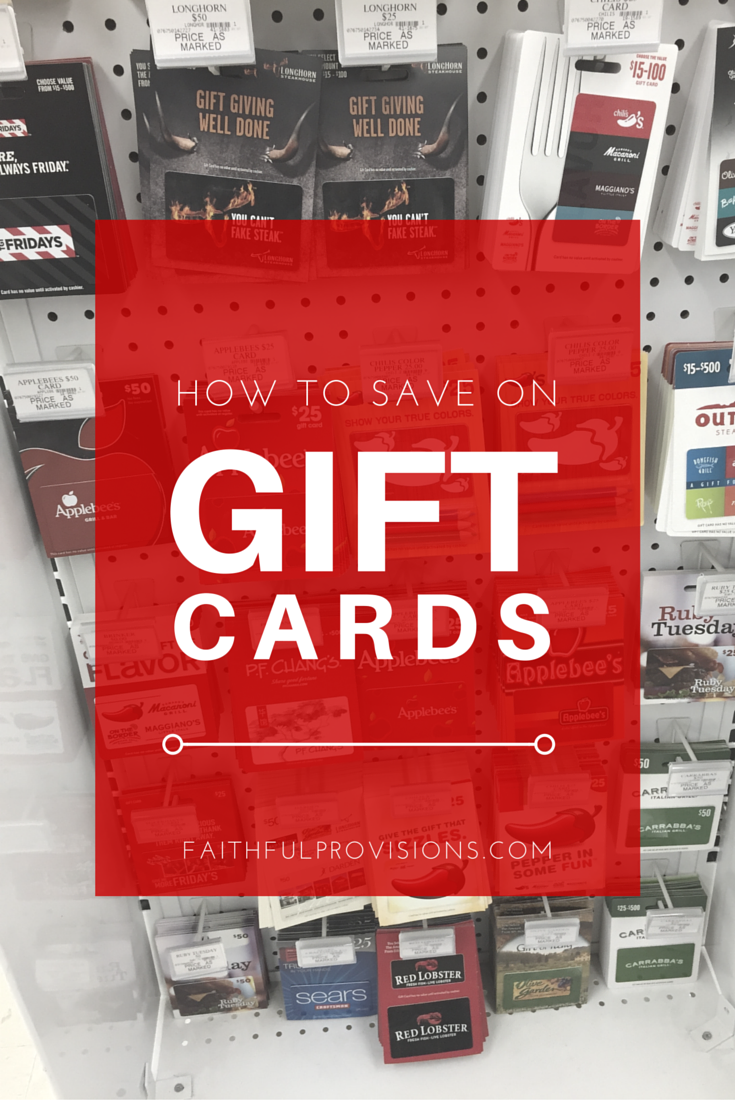 How to Save Big On Gift Cards