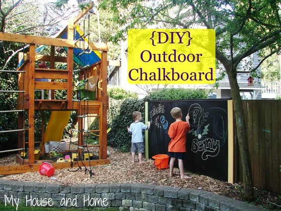 outdoor chalkboard